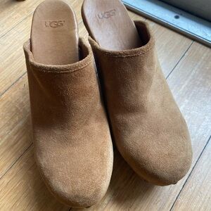UGG Women's Brown Suede Mules